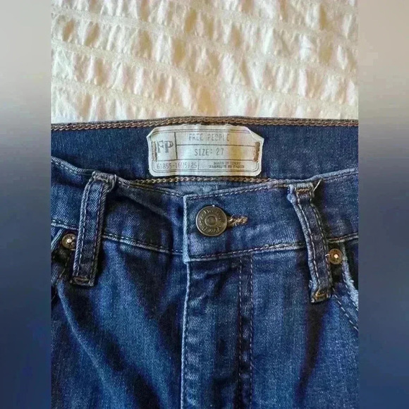 Free People Womens size 27 stretch skinny jean denim - Picture 3 of 9